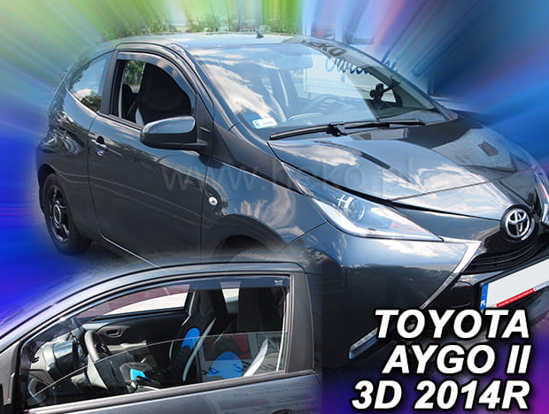 Ανεμοθραύστες HEKO Για TOYOTA AYGO 3D 2014+ (Ζευγάρι / Μπροστινοί)