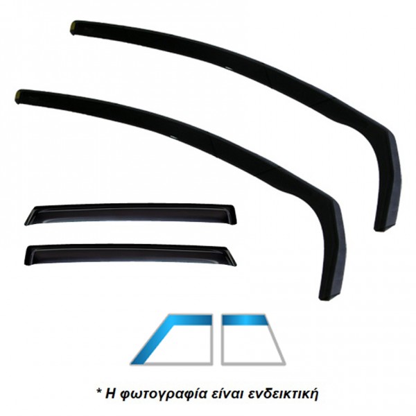 Σετ Ανεμοθραύστες HEKO Για  SEAT TOLEDO/LEON 4D/5D 1999-2005 (4 τεμάχια)