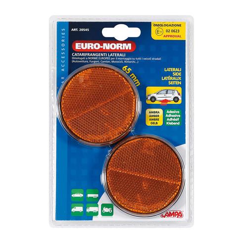 Αντανακλαστικά Στρογγυλά LAMPA Euro-Norm (Πορτοκαλί/Ø 65 mm)