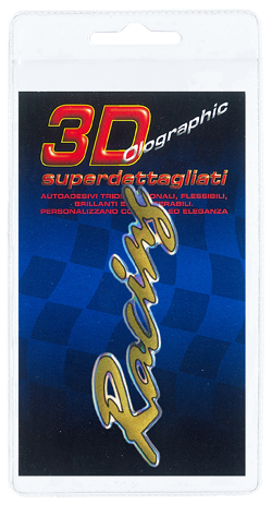 Αυτοκόλλητα 3D Racing (Κίτρινο)