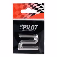 Αυτοκόλλητο Αριθμός 3D PILOT TYPE-2 "2" (26mm)