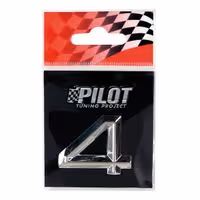 Αυτοκόλλητο Αριθμός 3D PILOT TYPE-2 "4" (26mm)