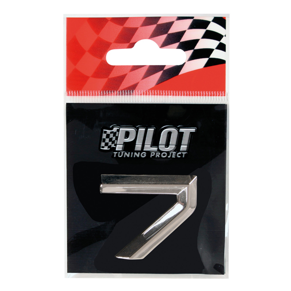 Αυτοκόλλητο Αριθμός 3D PILOT TYPE-2 "7" (26mm)