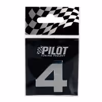 Αυτοκόλλητο Αριθμός 3D PILOT TYPE-3 "4" (28mm)