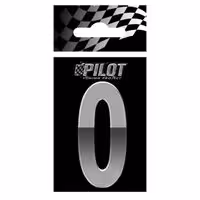 Αυτοκόλλητο Αριθμός 3D PILOT TYPE-5 "0" (56mm)