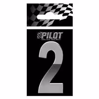 Αυτοκόλλητο Αριθμός 3D PILOT TYPE-5 "2" (56mm)