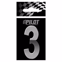 Αυτοκόλλητο Αριθμός 3D PILOT TYPE-5 "3" (56mm)