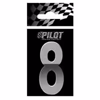 Αυτοκόλλητο Αριθμός 3D PILOT TYPE-5 "8" (56mm)