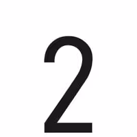 Αυτοκόλλητο Αριθμός Πινακίδων LAMPA "2" (30mm x 60mm)