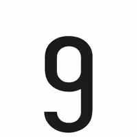 Αυτοκόλλητο Αριθμός Πινακίδων LAMPA "9" (30mm x 60mm)