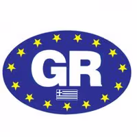 Αυτοκόλλητο GR Οβάλ