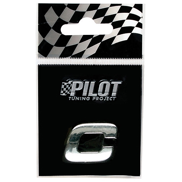 Αυτοκόλλητο Γράμμα 3D PILOT TYPE-1 "C" (18mm)