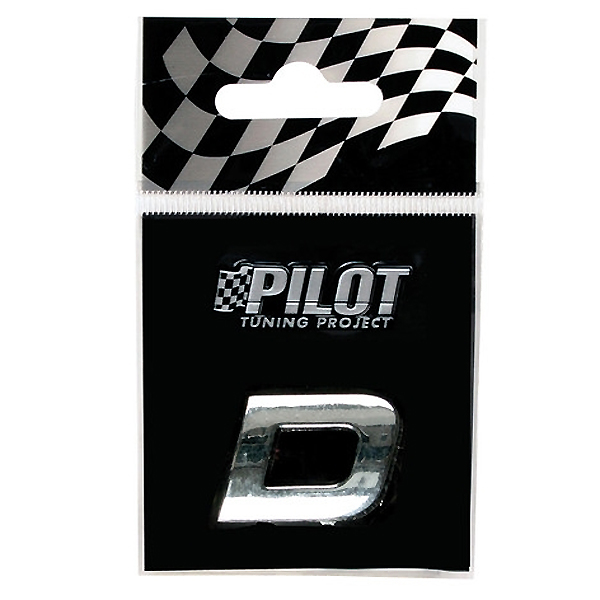 Αυτοκόλλητο Γράμμα 3D PILOT TYPE-1 "D" (18mm)