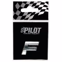 Αυτοκόλλητο Γράμμα 3D PILOT TYPE-1 "F" (18mm)
