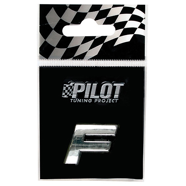 Αυτοκόλλητο Γράμμα 3D PILOT TYPE-1 "F" (18mm)