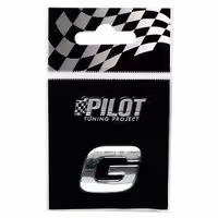 Αυτοκόλλητο Γράμμα 3D PILOT TYPE-1 "G" (18mm)