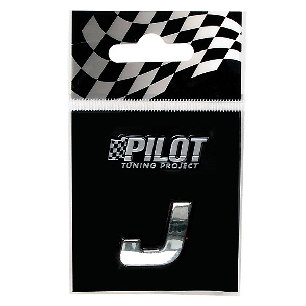Αυτοκόλλητο Γράμμα 3D PILOT TYPE-1 "J" (18mm)