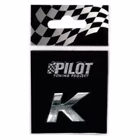 Αυτοκόλλητο Γράμμα 3D PILOT TYPE-1 "K" (18mm)
