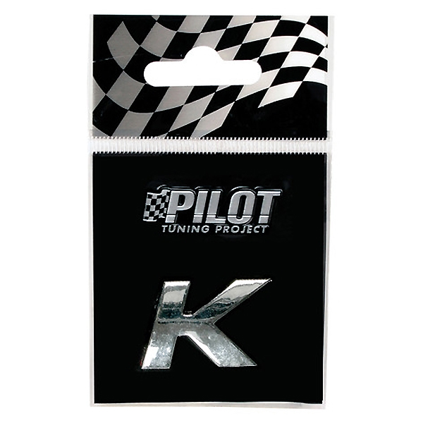 Αυτοκόλλητο Γράμμα 3D PILOT TYPE-1 "K" (18mm)