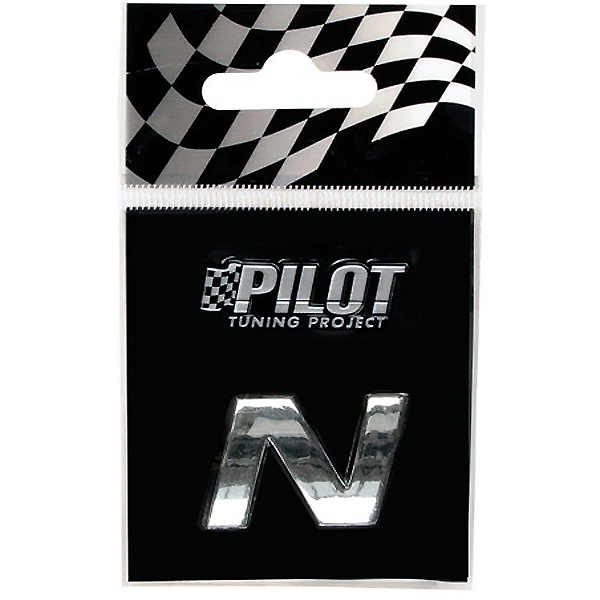 Αυτοκόλλητο Γράμμα 3D PILOT TYPE-1 "N" (18mm)