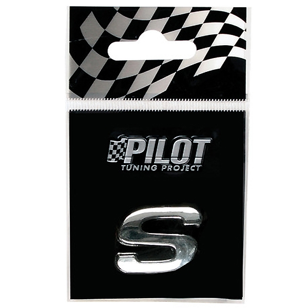 Αυτοκόλλητο Γράμμα 3D PILOT TYPE-1 "S" (18mm)