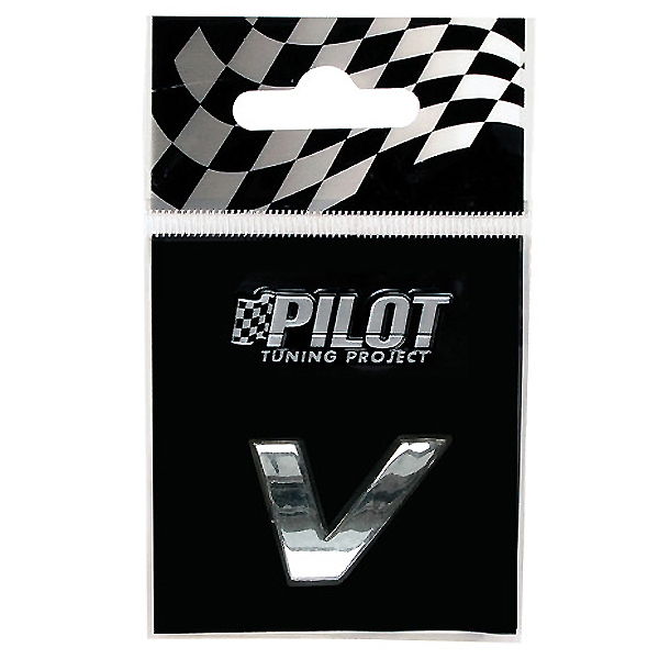 Αυτοκόλλητο Γράμμα 3D PILOT TYPE-1 "V" (18mm)