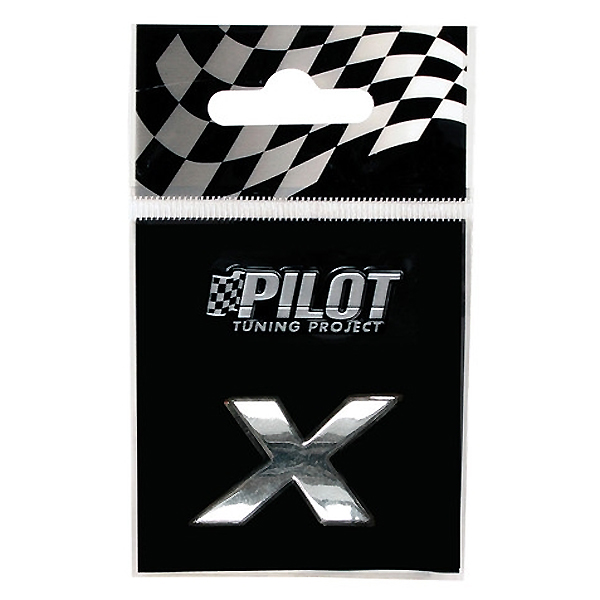 Αυτοκόλλητο Γράμμα 3D PILOT TYPE-1 "X" (18mm)