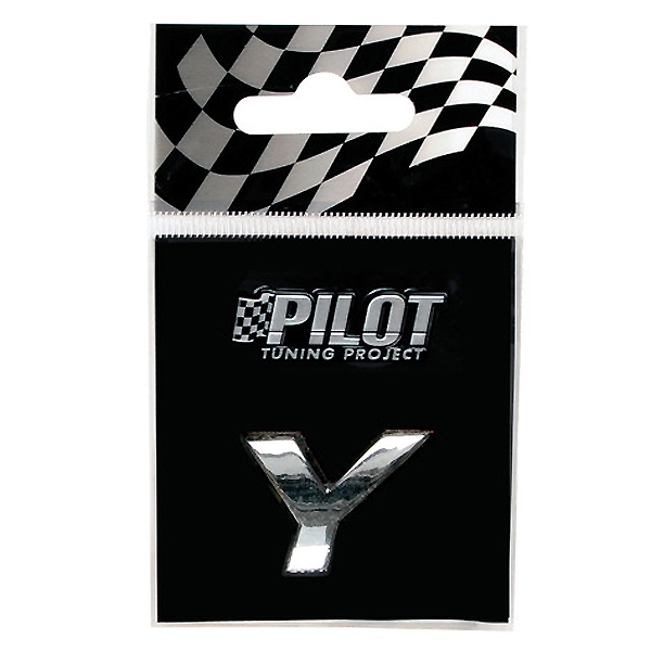 Αυτοκόλλητο Γράμμα 3D PILOT TYPE-1 "Y" (18mm)