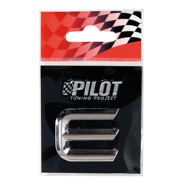 Αυτοκόλλητο Γράμμα 3D PILOT TYPE-2 "E" (26mm)