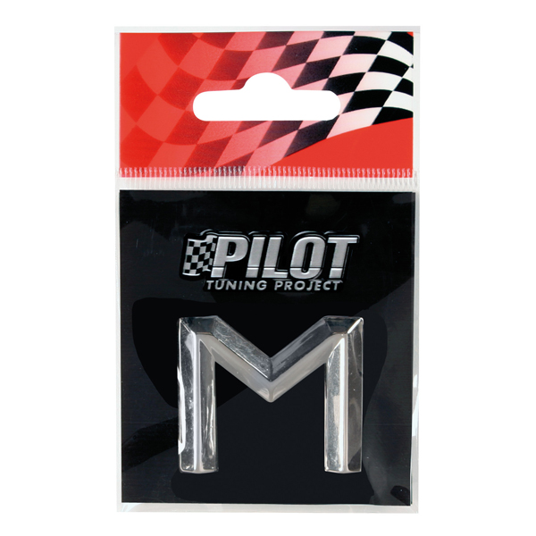 Αυτοκόλλητο Γράμμα 3D PILOT TYPE-2 "M" (26mm)