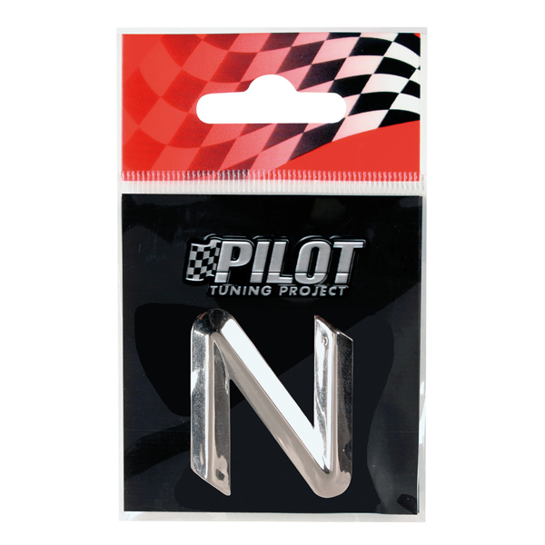 Αυτοκόλλητο Γράμμα 3D PILOT TYPE-2 "N" (26mm)