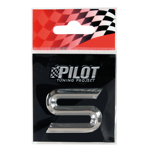 Αυτοκόλλητο Γράμμα 3D PILOT TYPE-2 "S" (26mm)