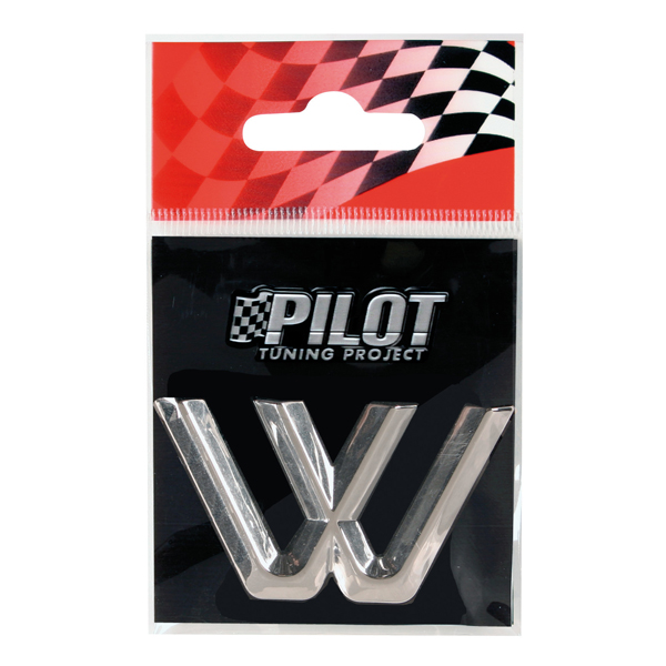 Αυτοκόλλητο Γράμμα 3D PILOT TYPE-2 "W" (26mm)