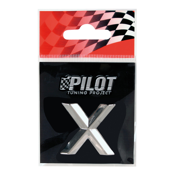 Αυτοκόλλητο Γράμμα 3D PILOT TYPE-2 "X" (26mm)
