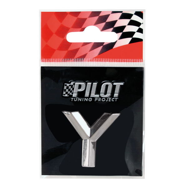 Αυτοκόλλητο Γράμμα 3D PILOT TYPE-2 "Y" (26mm)