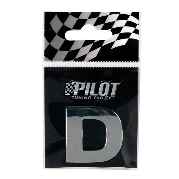 Αυτοκόλλητο Γράμμα 3D PILOT TYPE-3 "D" (28mm)