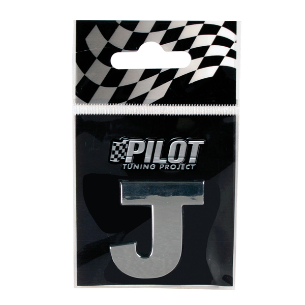 Αυτοκόλλητο Γράμμα 3D PILOT TYPE-3 "J" (28mm)
