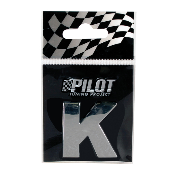 Αυτοκόλλητο Γράμμα 3D PILOT TYPE-3 "K" (28mm)