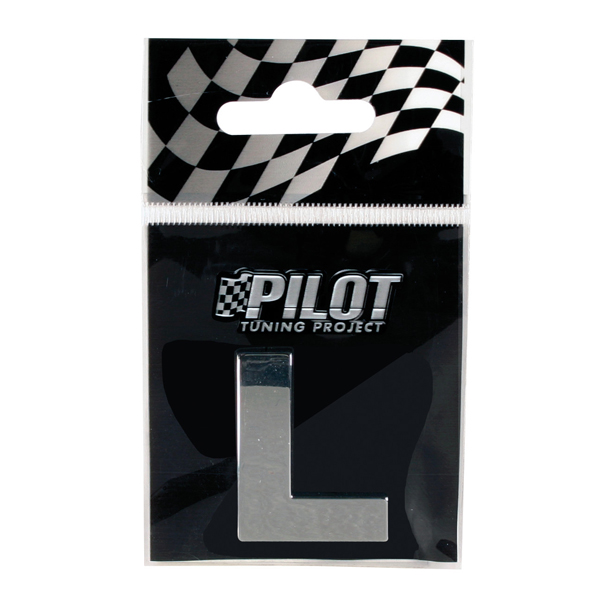 Αυτοκόλλητο Γράμμα 3D PILOT TYPE-3 "L" (28mm)