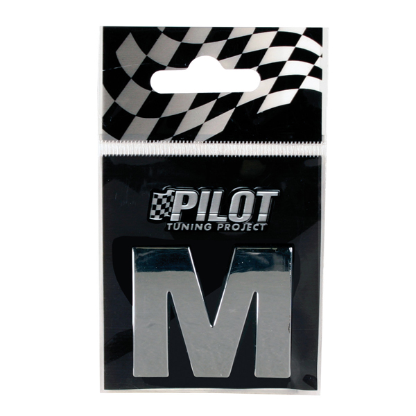 Αυτοκόλλητο Γράμμα 3D PILOT TYPE-3 "M" (28mm)