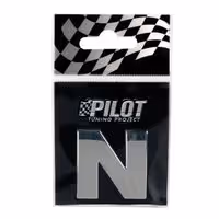 Αυτοκόλλητο Γράμμα 3D PILOT TYPE-3 "N" (28mm)