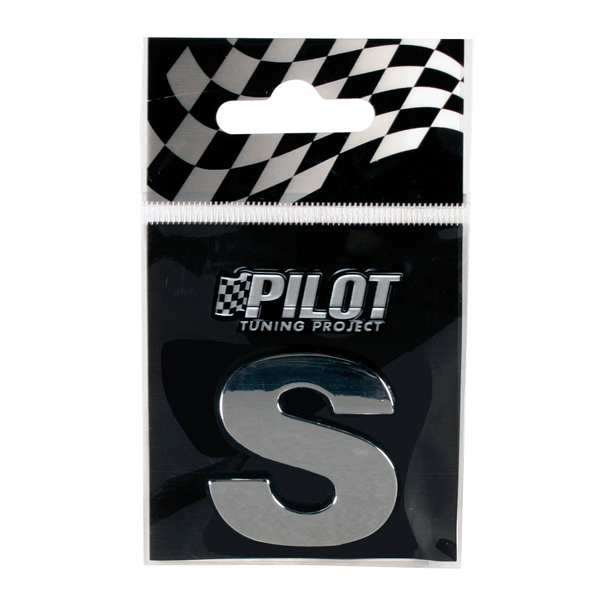 Αυτοκόλλητο Γράμμα 3D PILOT TYPE-3 "S" (28mm)