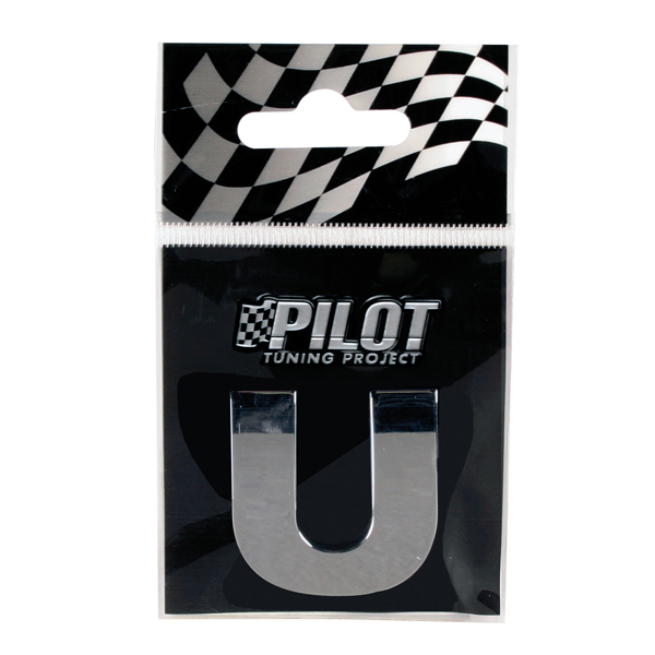 Αυτοκόλλητο Γράμμα 3D PILOT TYPE-3 "U" (28mm)