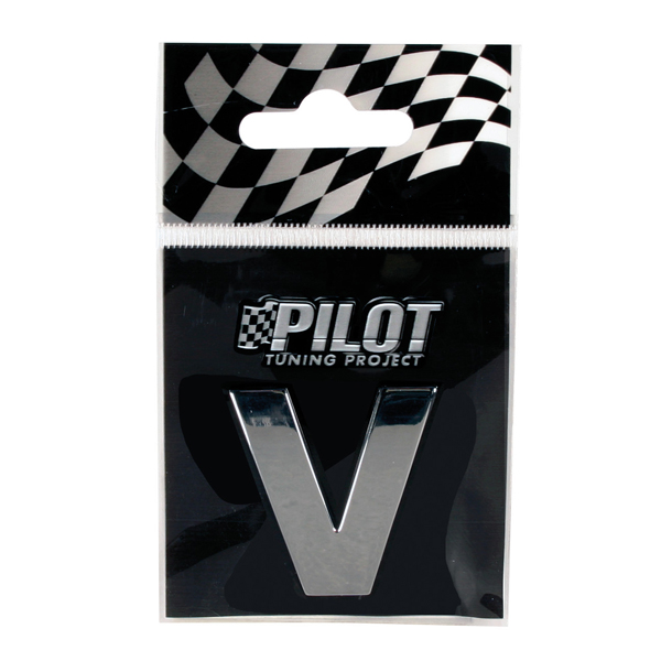 Αυτοκόλλητο Γράμμα 3D PILOT TYPE-3 "V" (28mm)