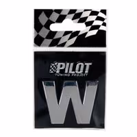 Αυτοκόλλητο Γράμμα 3D PILOT TYPE-3 "W" (28mm)