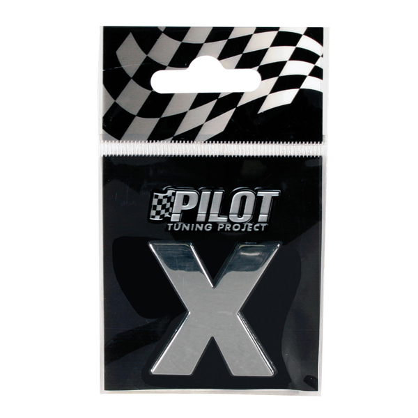 Αυτοκόλλητο Γράμμα 3D PILOT TYPE-3 "X" (28mm)