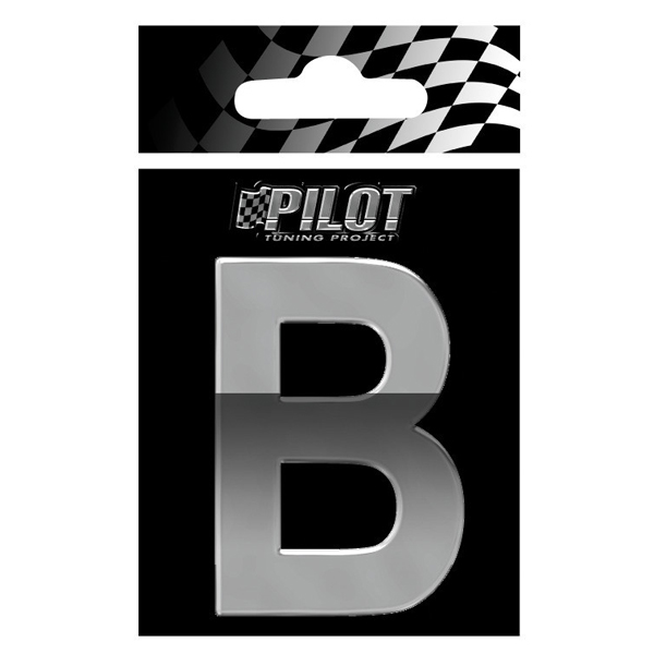 Αυτοκόλλητο Γράμμα 3D PILOT TYPE-4 "B" (70mm)