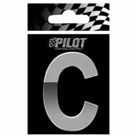 Αυτοκόλλητο Γράμμα 3D PILOT TYPE-4 "C" (70mm)