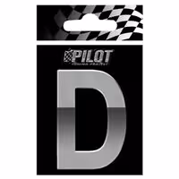 Αυτοκόλλητο Γράμμα 3D PILOT TYPE-4 "D" (70mm)