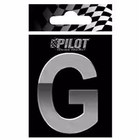Αυτοκόλλητο Γράμμα 3D PILOT TYPE-4 "G" (70mm)